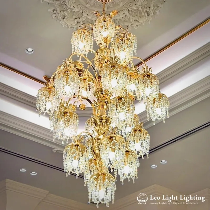 Custom lighting project by Leo Light, Phnom Penh