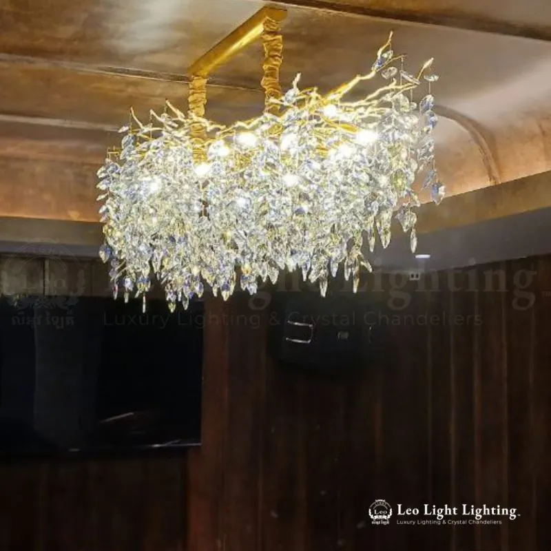 Custom lighting project by Leo Light, Phnom Penh
