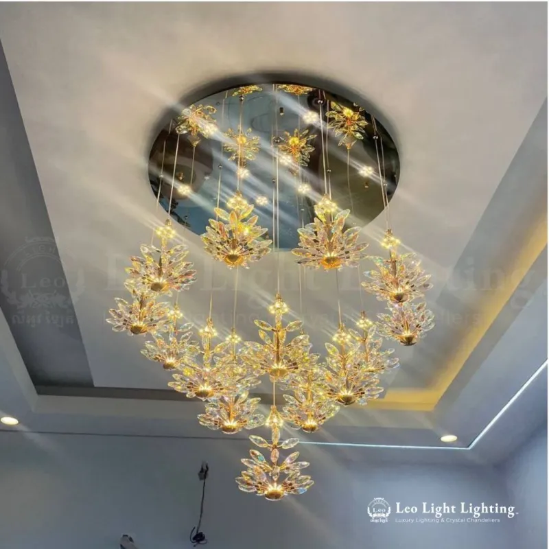 Custom lighting project by Leo Light, Phnom Penh