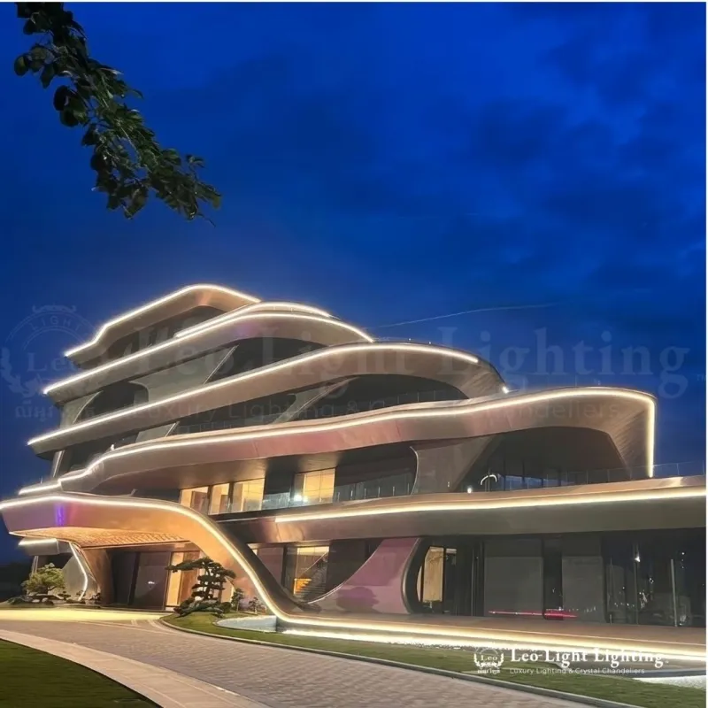 Custom lighting project by Leo Light, Phnom Penh